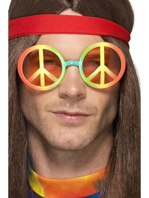 1960's Multicolored Peace Sign Glasses - The Ultimate Balloon & Party Shop