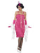 1920's Flapper Pink (Long) Costume - The Ultimate Balloon & Party Shop