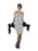 1920's Flapper Silver (Long) Costume - The Ultimate Balloon & Party Shop