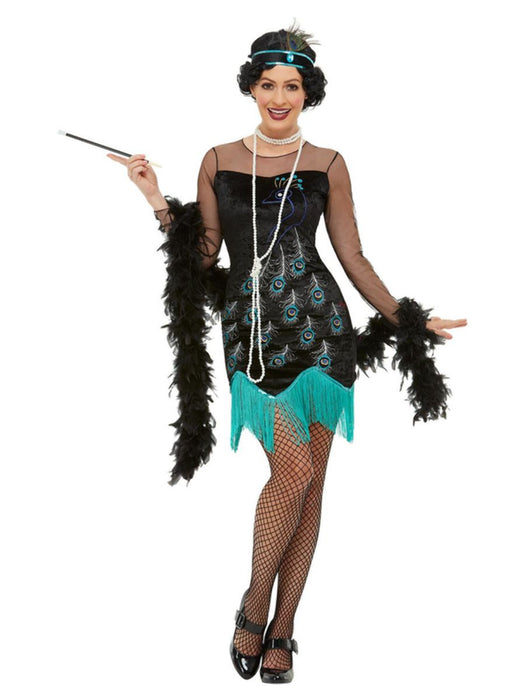 1920's Peacock Flapper Costume - The Ultimate Balloon & Party Shop