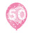 Age 50 Pink Birthday Balloons 6 Pack - The Ultimate Balloon & Party Shop