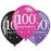 Age 100 Birthday Asst Colour Balloons 6 Pack - The Ultimate Balloon & Party Shop