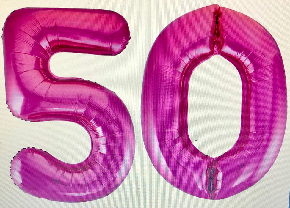 Age 50 Number Foil Balloons - The Ultimate Balloon & Party Shop