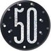50th Birthday Badge - Black The Ultimate Balloon And Party Shop Cheltenham & Gloucester Balloons & Fancy Dress 