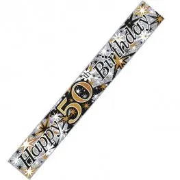 50th Birthday Banner The Ultimate Balloon And Party Shop Cheltenham & Gloucester Balloons & Fancy Dress 