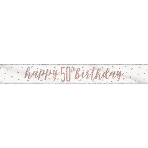 50th Birthday Banner The Ultimate Balloon And Party Shop Cheltenham & Gloucester Balloons & Fancy Dress 