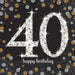 Age 40 Napkins - Black and Gold - The Ultimate Balloon & Party Shop