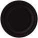 Round Paper Plates - Black - The Ultimate Balloon & Party Shop