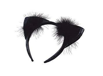 Leather Animal Ears - Black - The Ultimate Balloon & Party Shop