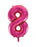 Number 8 Foil Balloon Hot Pink - The Ultimate Balloon & Party Shop