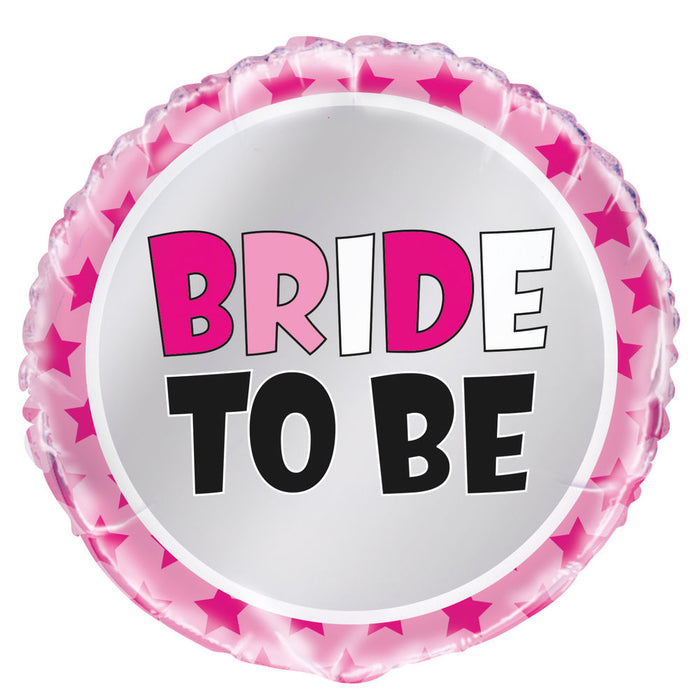 18" Foil Bride to Be Pink Balloon - The Ultimate Balloon & Party Shop