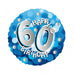 18" Foil Age 60 Blue Sparkle Balloon. - The Ultimate Balloon & Party Shop