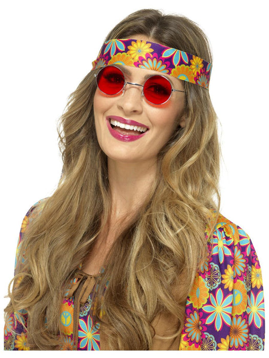 60's Lennon Sunglasses - Red The Ultimate Balloon And Party Shop Cheltenham & Gloucester Balloons & Fancy Dress 