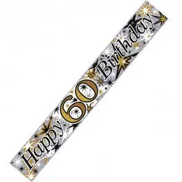 60th Birthday Banner The Ultimate Balloon And Party Shop Cheltenham & Gloucester Balloons & Fancy Dress 
