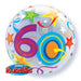 60th Birthday Deco Bubble Balloon -  Bright The Ultimate Balloon And Party Shop Cheltenham & Gloucester Balloons & Fancy Dress 