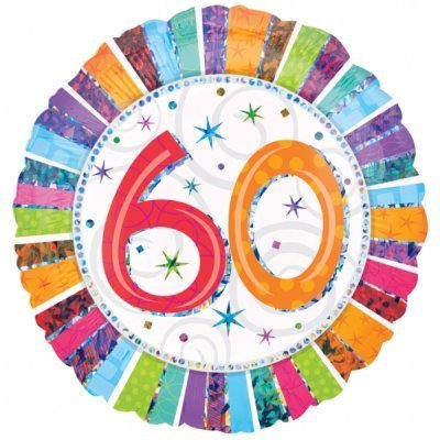 Happy Birthday Radiant Foil Balloon - Various Ages - The Ultimate Balloon & Party Shop