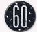 60th Birthday Badge - Black - The Ultimate Balloon & Party Shop