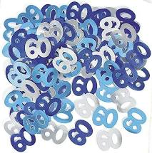 Birthday Table Confetti - Various Ages - Blue - The Ultimate Balloon & Party Shop