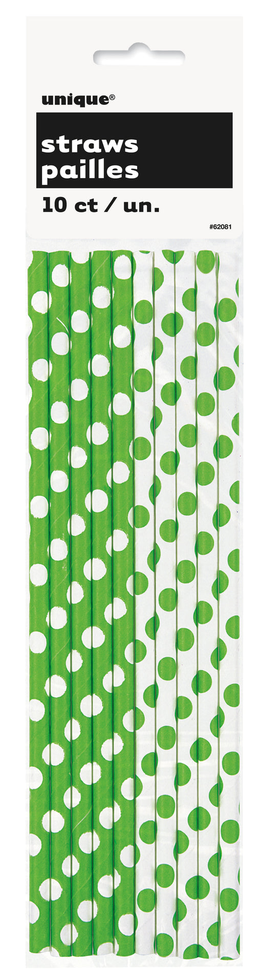 Paper Straws - Green & White. - The Ultimate Balloon & Party Shop