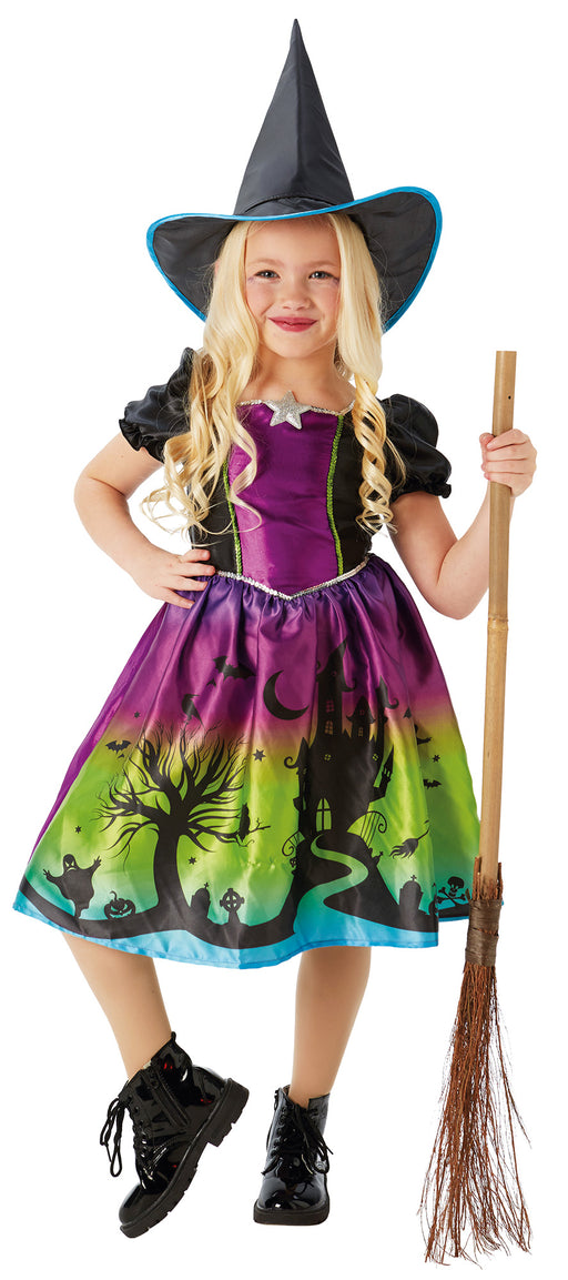 Ombre Witch Girl's Costume - The Ultimate Balloon & Party Shop