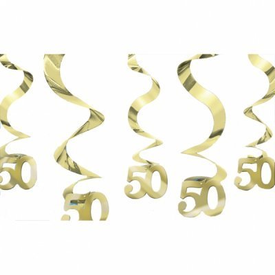 50th Anniversary Swirl Decoration - The Ultimate Balloon & Party Shop