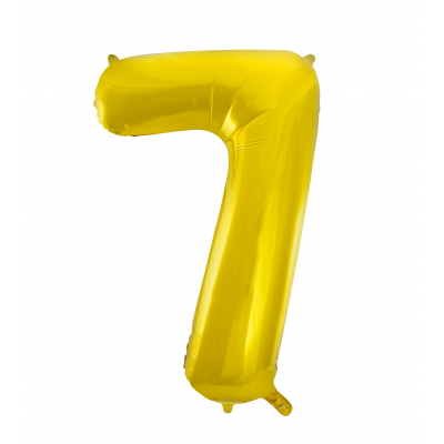 Number 7 Foil Balloon Gold - The Ultimate Balloon & Party Shop