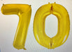 Age 70 Number Foil Balloons - The Ultimate Balloon & Party Shop