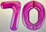 Age 70 Number Foil Balloons - The Ultimate Balloon & Party Shop