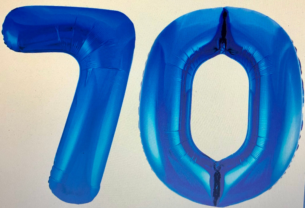 Age 70 Number Foil Balloons - The Ultimate Balloon & Party Shop