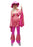 NEW 1970s Disco Lady Hire Costume - Pink (+Size) - The Ultimate Balloon & Party Shop