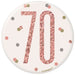 70th Birthday Badge - Rose Gold The Ultimate Balloon And Party Shop Cheltenham & Gloucester Balloons & Fancy Dress 