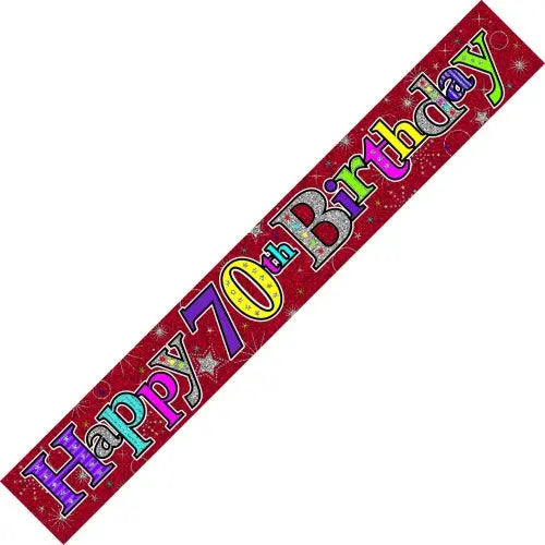 70th Birthday Banner The Ultimate Balloon And Party Shop Cheltenham & Gloucester Balloons & Fancy Dress 
