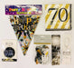 70th Birthday Party Pack - Black/Gold The Ultimate Balloon And Party Shop Cheltenham & Gloucester Balloons & Fancy Dress 
