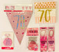 70th Birthday Party Pack - Pink The Ultimate Balloon And Party Shop Cheltenham & Gloucester Balloons & Fancy Dress 