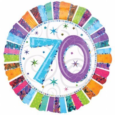 Happy Birthday Radiant Foil Balloon - Various Ages - The Ultimate Balloon & Party Shop