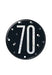 70th Birthday Badge - Black - The Ultimate Balloon & Party Shop