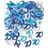 Birthday Table Confetti - Various Ages - Blue - The Ultimate Balloon & Party Shop