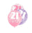 Age 21 Asst Birthday Balloons 6 Pack - The Ultimate Balloon & Party Shop