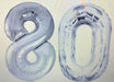 Age 80 Number Foil Balloons - The Ultimate Balloon & Party Shop