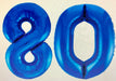 Age 80 Number Foil Balloons - The Ultimate Balloon & Party Shop