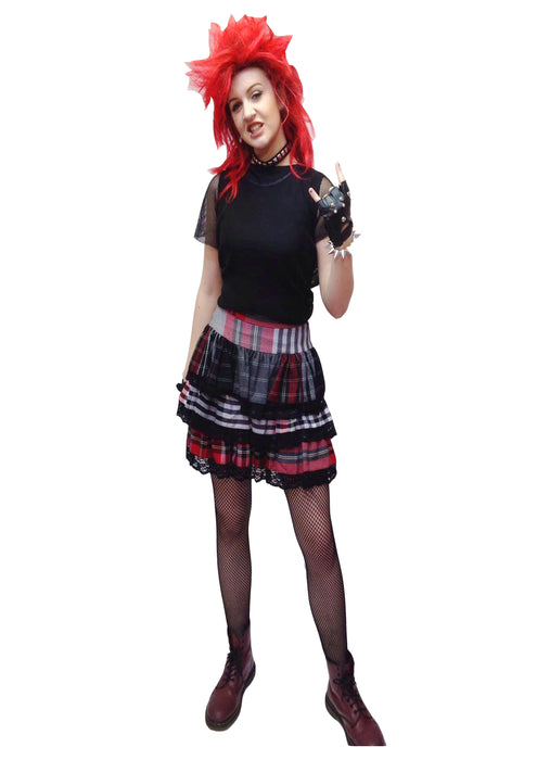 NEW 1980s Punk Lady Hire Costume - The Ultimate Balloon & Party Shop