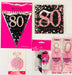 80th Birthday Party Pack - Pink The Ultimate Balloon And Party Shop Cheltenham & Gloucester Balloons & Fancy Dress 