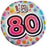 Jumbo 80th Birthday Badge - The Ultimate Balloon & Party Shop
