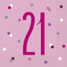 Age 21 Napkins - Pink - The Ultimate Balloon & Party Shop