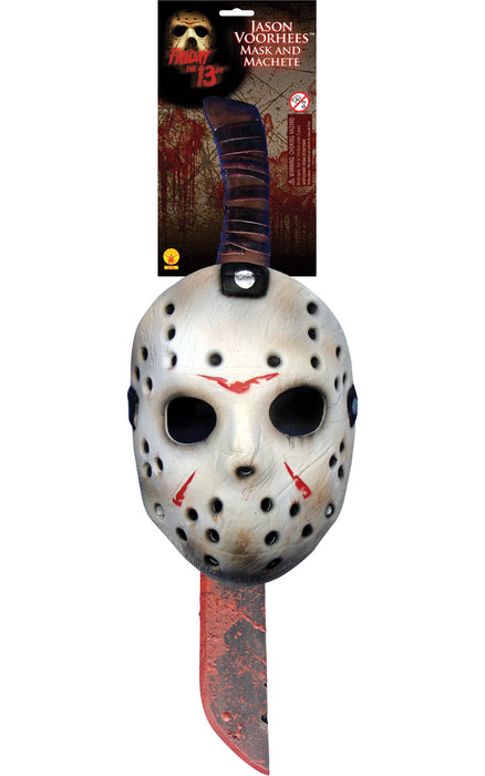 Jason Mask and Machete set (Official) - The Ultimate Balloon & Party Shop