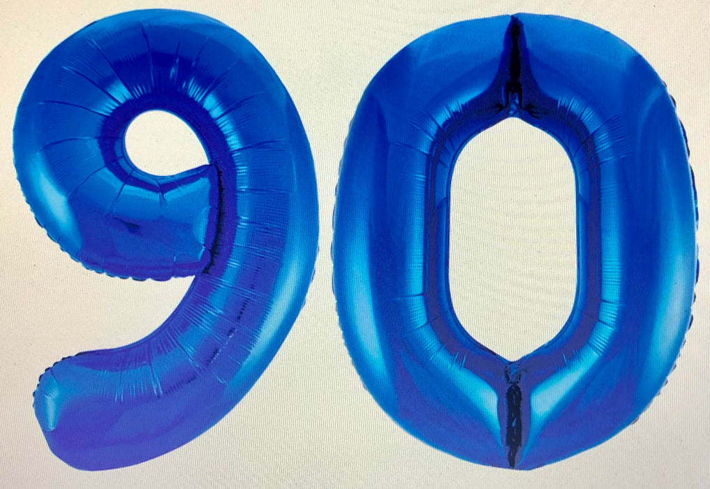 Age 90 Number Foil Balloons - The Ultimate Balloon & Party Shop