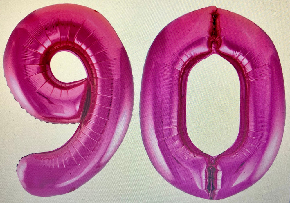 Age 90 Number Foil Balloons - The Ultimate Balloon & Party Shop
