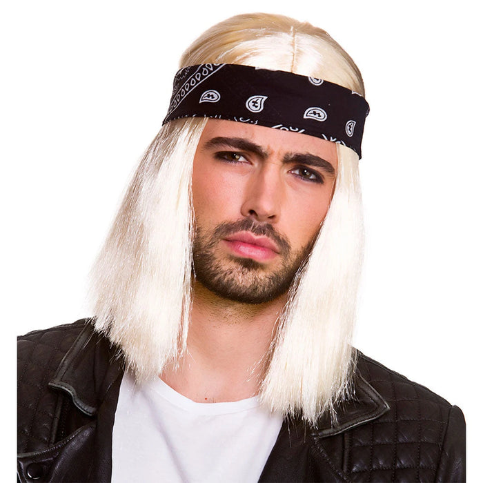 90s Blonde Rocker Wig The Ultimate Balloon And Party Shop Cheltenham & Gloucester Balloons & Fancy Dress 