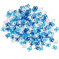 Birthday Table Confetti - Various Ages - Blue - The Ultimate Balloon & Party Shop