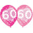 Age 60 Pink Birthday Balloons 6 Pack - The Ultimate Balloon & Party Shop